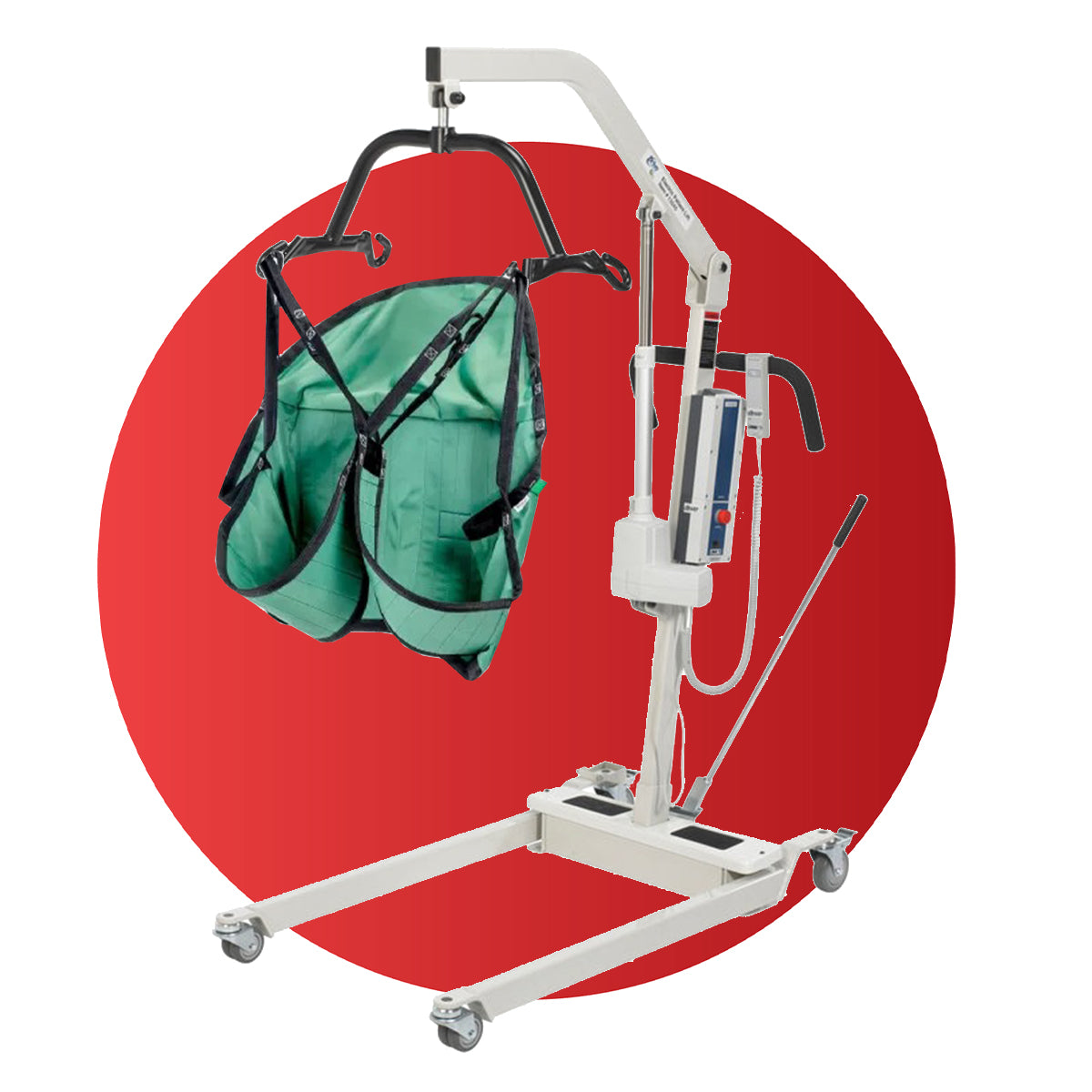  Patient Aid Full Body Solid Fabric Patient Lift Sling, Size  Large, 600lb Weight Capacity : Health & Household