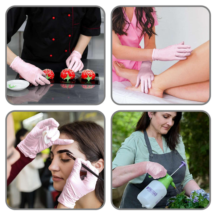 WeCare Pearlescent Pink Disposable Nitrile Gloves - Shop Home Med
