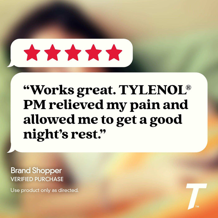 Tylenol PM Extra Strength Pain Reliever & Sleep Aid Caplets - 24 Ct - Shop Home Med