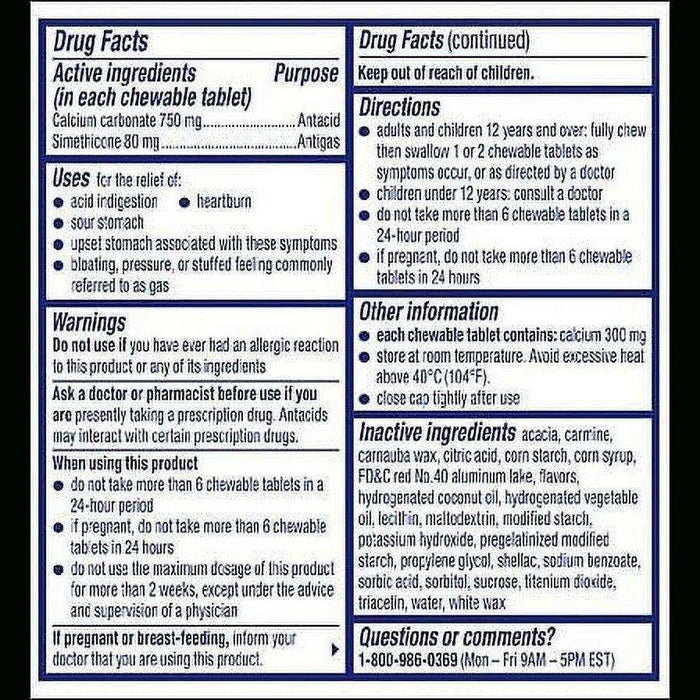 Alka-Seltzer Heartburn Relief + Gas ReliefChews Tablets - 28 Count - Shop Home Med