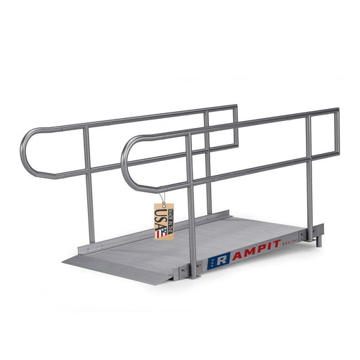Rampit USA Empower Series Semi-Portable Curb Ramp with Handrails - Shop Home Med