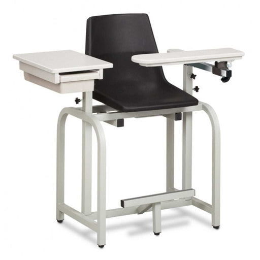 Clinton Standard Lab Series Extra-Tall Blood Draw Chair with Drawer
