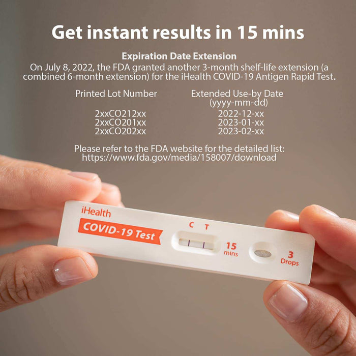 iHealth COVID-19 Antigen Rapid Test at Home Self-Test Results in 15 Mins