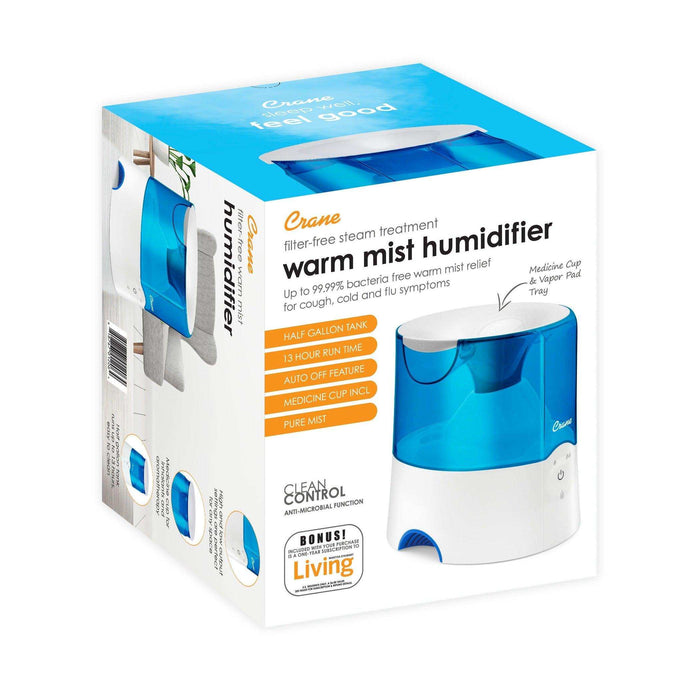 Crane Warm Mist Humidifier 2 Speed Settings - 0.5 Gal. - Shop Home Med