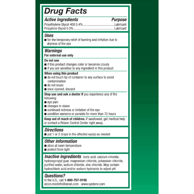 Systane Original Preservative-Free Lubricant Dry Eye Drops - 30 Vials