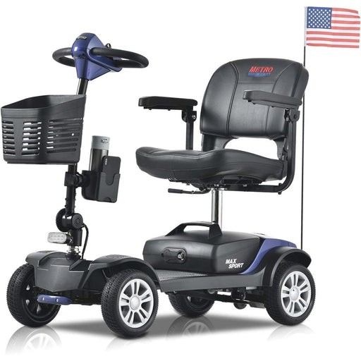 Metro Mobility Max Sport Series 4-Wheel Travel Mobility Scooter - Shop Home Med