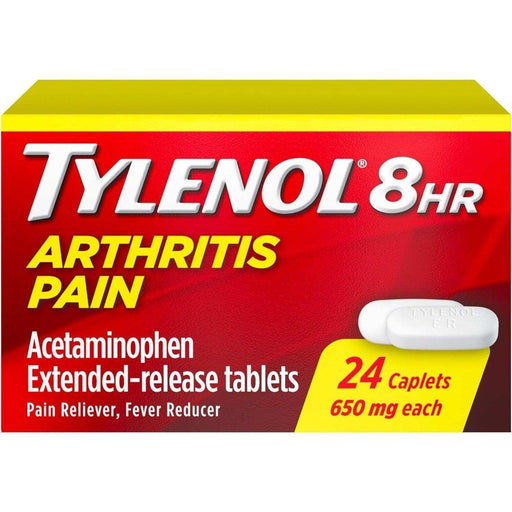 Tylenol 8 Hour Arthritis & Joint Pain Acetaminophen Tablets - 24 Ct - Shop Home Med