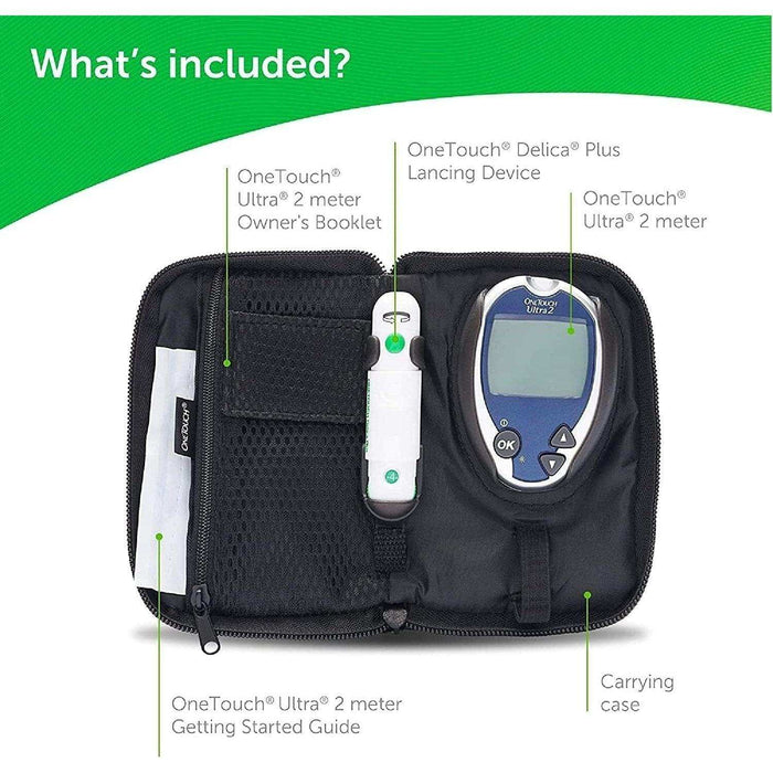 OneTouch Ultra 2 Blood Glucose Monitoring System Kit - Shop Home Med