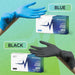 FifthPulse Medical Exam Black Nitrile Gloves - 10 Boxes of 100 Count - Shop Home Med