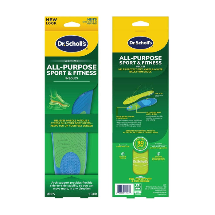 Dr. Scholl's Active All-Purpose Sport & Fitness Insoles Men & Women