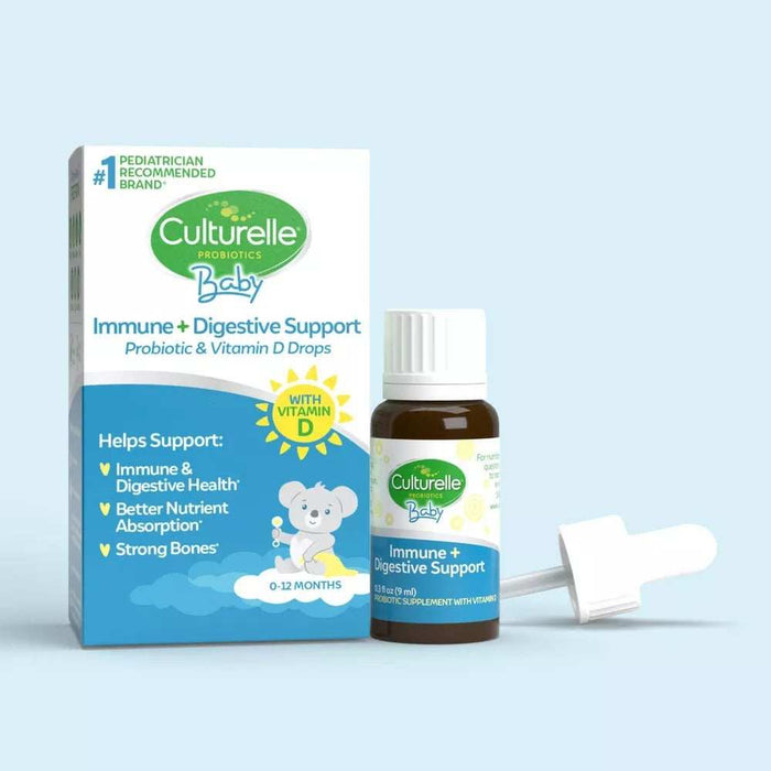 Culturelle Baby Immune + Digestive Support Probiotic Drops For Infants & Newborns - 0.3 fl oz