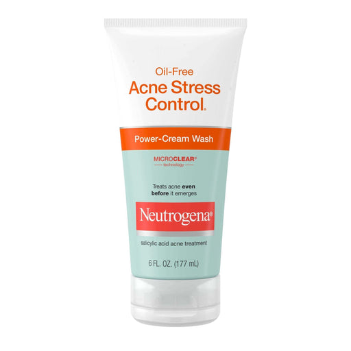 Neutrogena Oil-Free Acne Stress Control Power-Cream Wash - 6 fl oz - Shop Home Med