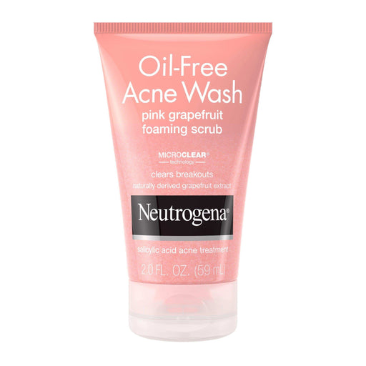 Neutrogena Oil-Free Acne Wash Pink Grapefruit Foaming Scrub - 2 fl oz - Shop Home Med