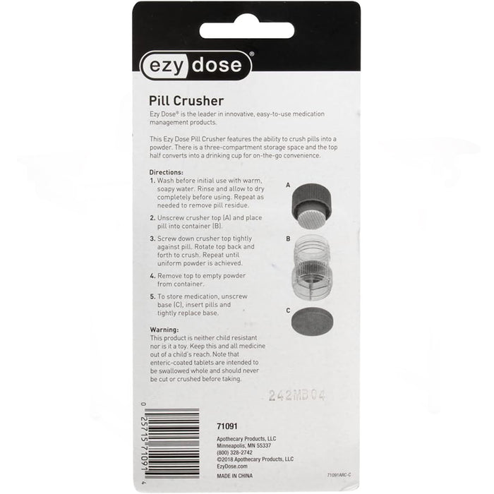 Ezy Dose Tablet Crusher with Pill Container