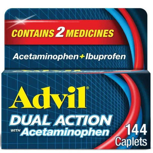 Advil Dual Action Coated Tablets, Acetaminophen + Ibuprofen - Shop Home Med