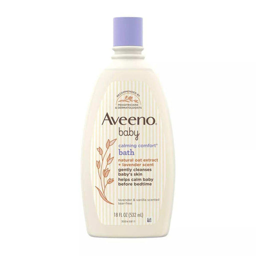 Aveeno Baby Calming Comfort Bath, Body & Hair Wash, Lavender and Vanilla Scent - 18oz - Shop Home Med