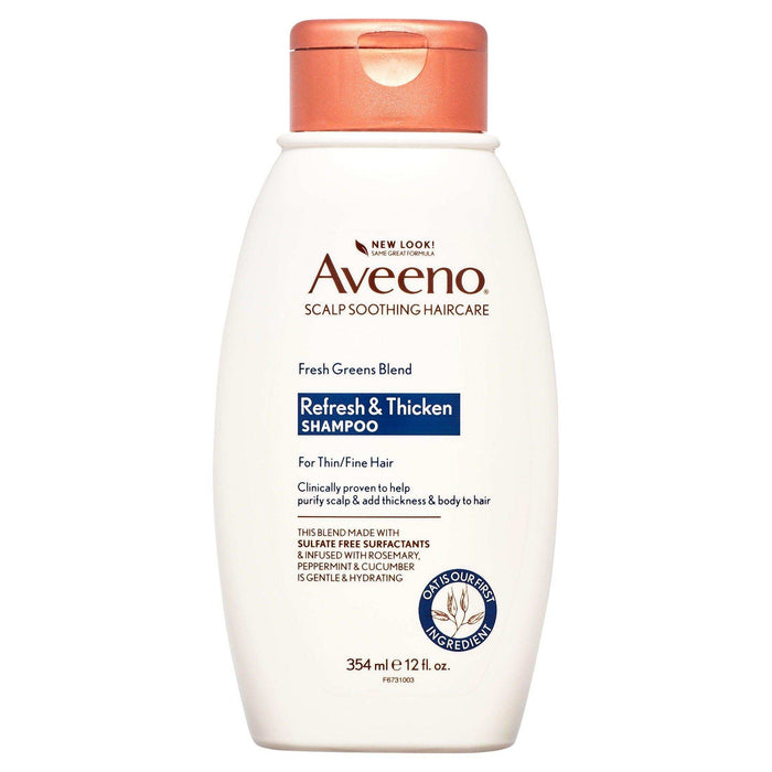 Aveeno Refresh & Thicken Shampoo Fresh Greens Blend - 12oz - Shop Home Med
