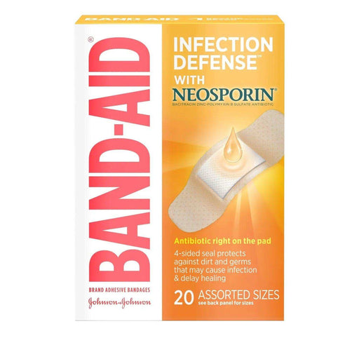 Band-Aid Plus Neosporin Bandages Assorted Sizes 20 Each - Shop Home Med