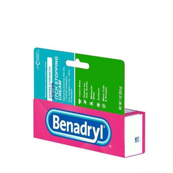 Benadryl Extra Strength Itch Stopping Cream for Itchy Skin and Rash Relief - 1 oz - Shop Home Med