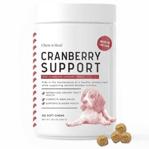 Chew + Heal UTI Treatment Cranberry Chews for Dogs - Shop Home Med