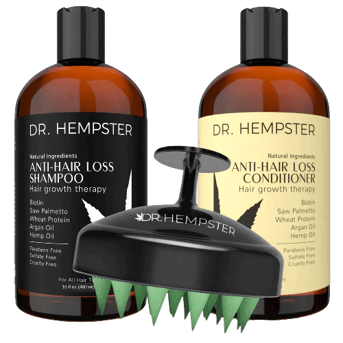 Hair Loss Shampoo and Conditioner and Scalp Massager Kit