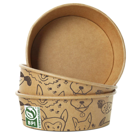 Hand-E Compostable Disposable Feeding Bowls for Dogs - Shop Home Med