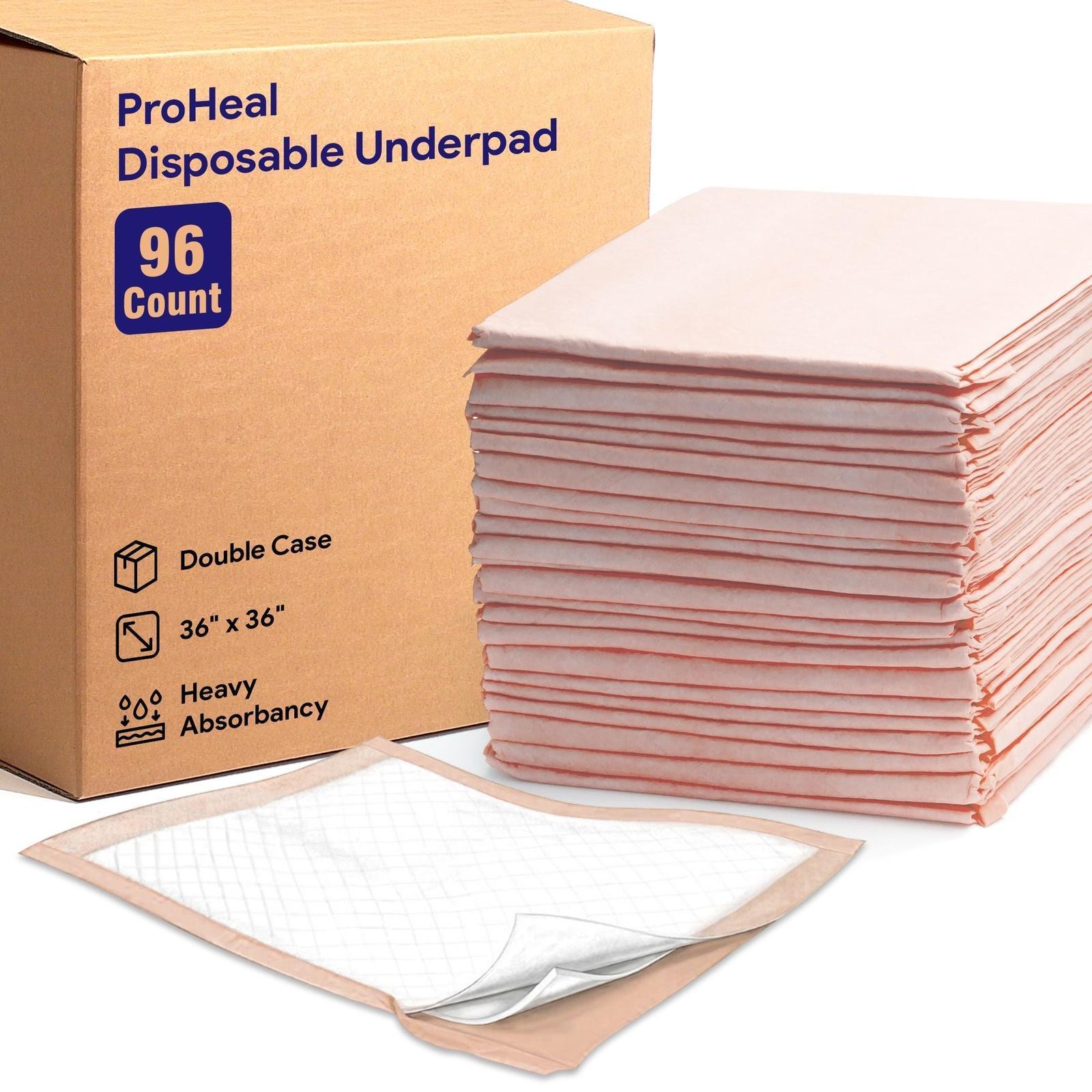 Pack of 10 Washable Underpads - 34 x 36 - Medium -Improvia Bedwetting Pad
