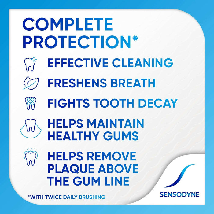 Sensodyne Complete Protection Sensitive Teeth Toothpaste Mint & Extra Fresh - 3.4 oz