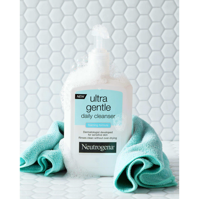 Neutrogena Ultra Gentle Daily Face Wash for Sensitive Skin Foaming Formula - 12oz - Shop Home Med