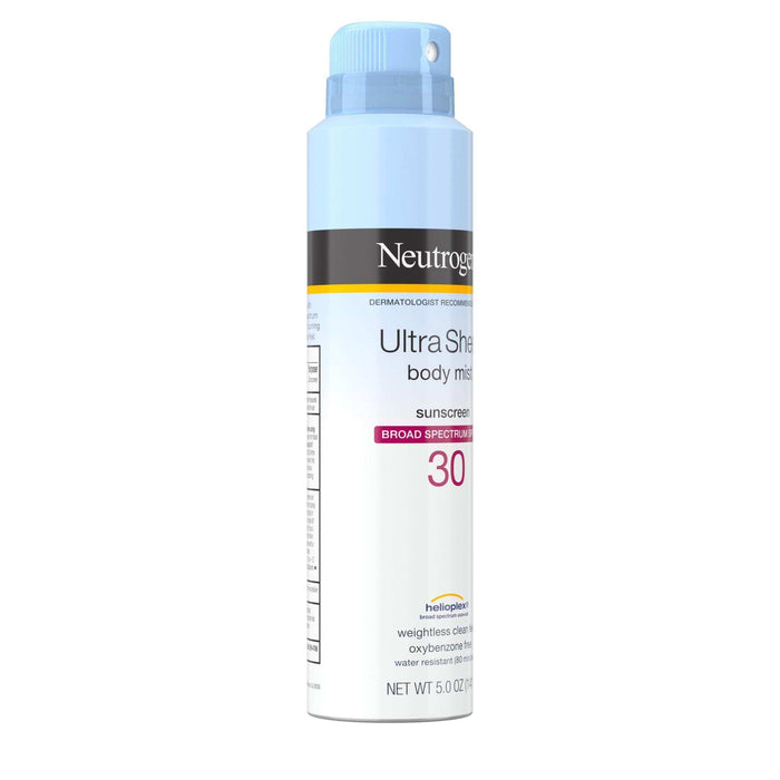 Neutrogena Ultra Sheer Lightweight Sunscreen Body Mist Spray SPF 30 - 5oz - Shop Home Med