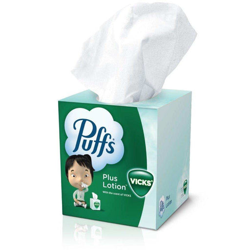 Puffs Plus Lotion with Scent of VICKS Facial Tissue - 24 Pack - Shop Home Med