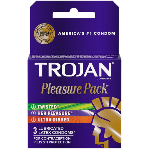 Trojan Condom Pleasure Pack 3 Count - Shop Home Med
