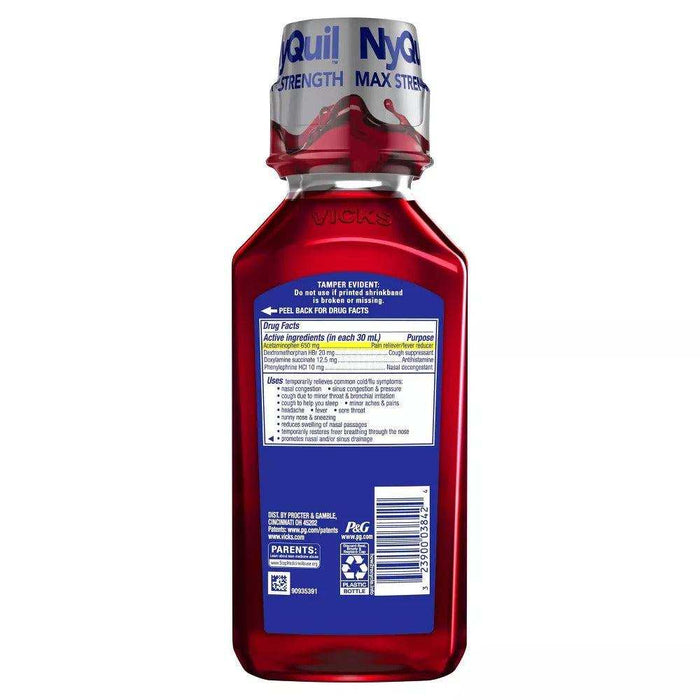 Vicks NyQuil Cold & Flu Medicine Liquid - Cherry - 8 fl oz - Shop Home Med