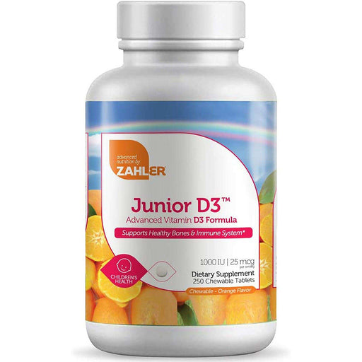 Zahler Junior Vitamin D3 Chewable 1000IU - Shop Home Med