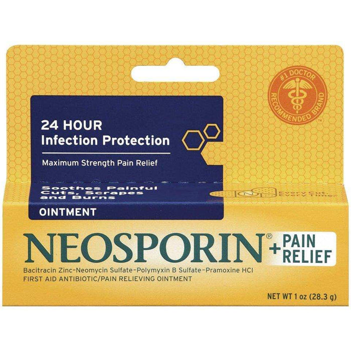 Neosporin + Pain Relief Max Strength Antibiotic Ointment - 1 oz - Shop Home Med