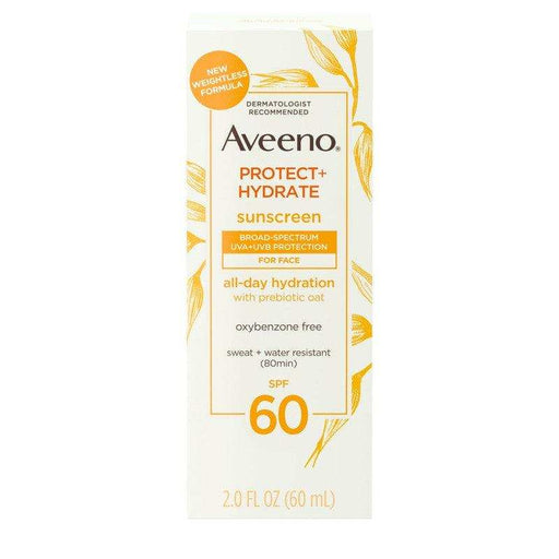Aveeno Protect + Hydrate Broad Spectrum Face Sunscreen Lotion SPF60 - 3 Oz - Shop Home Med