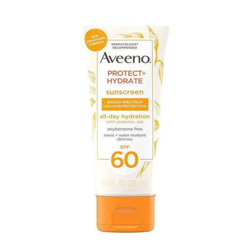 Aveeno Sunscreen Protect + Hydrate Broad Spectrum Body Lotion SPF60 - 3 Oz - Shop Home Med