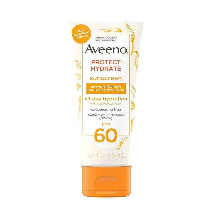 Aveeno Sunscreen Protect + Hydrate Broad Spectrum Body Lotion SPF60 - 3 Oz - Shop Home Med