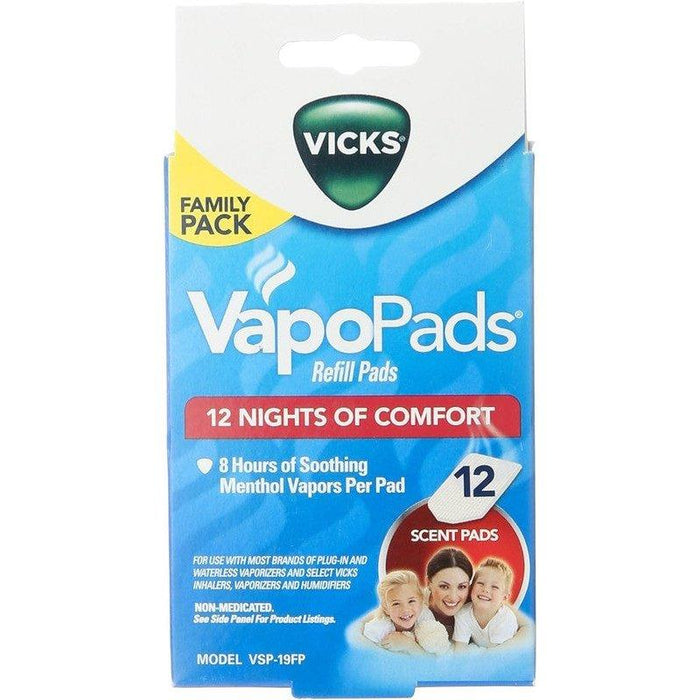 Vicks VapoPads Refill - Soothing Menthol Family Pack - 12 ct - Shop Home Med