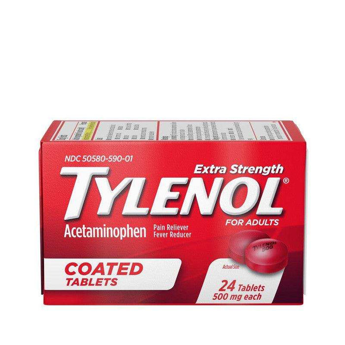 Tylenol Extra Strength Pain Relief Acetaminophen Tablets - 24 Count - Shop Home Med