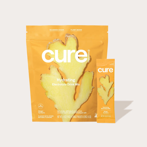 Cure Hydrating Electrolyte Drink Mix - Ginger Turmeric - Shop Home Med