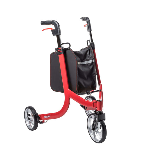 Drive Medical Nitro Euro Style 3-Wheel Rollator Rolling Walker - Shop Home Med