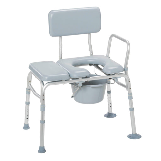 Padded Seat Transfer Bench with Commode Opening - Shop Home Med