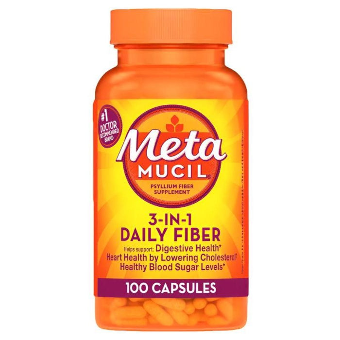 Metamucil Multihealth Fiber Capsules - 100 Ct