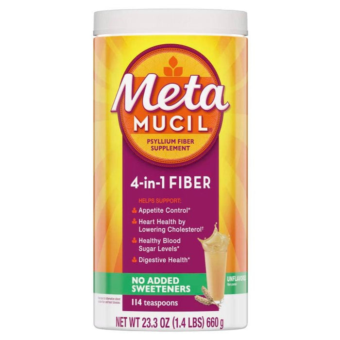 Metamucil Multihealth Smooth Texture Sugar-Free Unflavored - 114 Ct