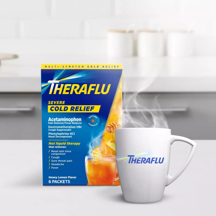 Theraflu Daytime Severe Cold Relief Powder - Honey Ginger