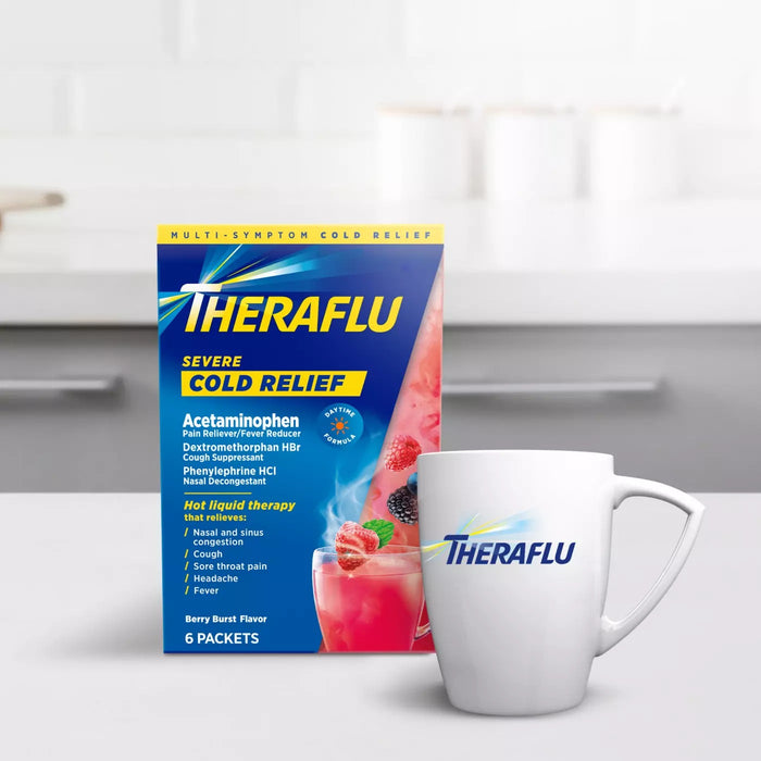 Theraflu Daytime Severe Cold Relief Powder - Berry Burst