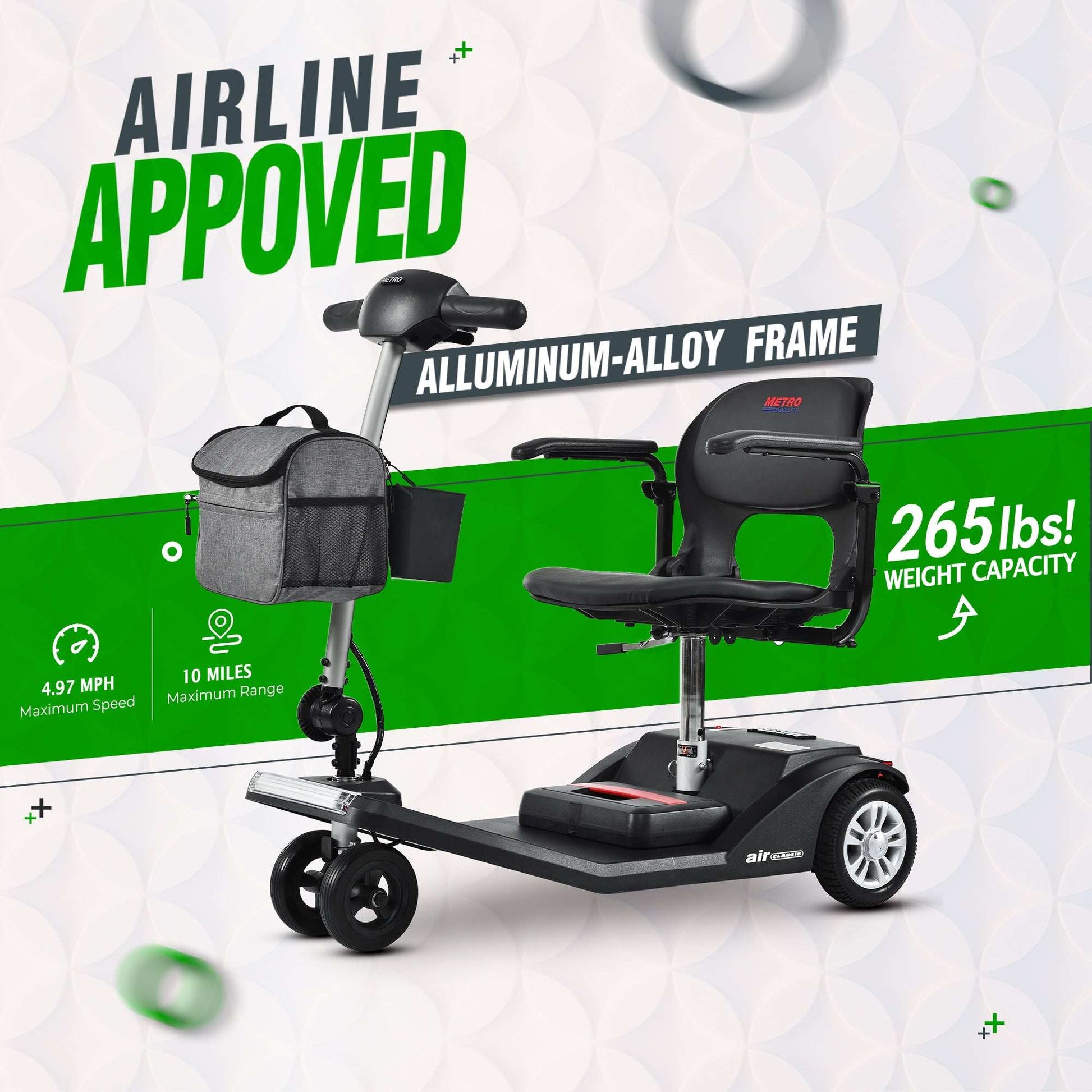 Metro Mobility Air Classic Foldable Scooter