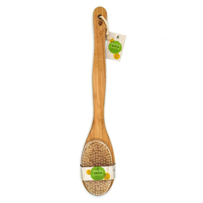 Pursonic Eco-Friendly Bamboo Bath Brush & Massager Set with Flushable Wipes