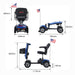 Metro Mobility Patriot Series 4-Wheel Travel Mobility Scooter - Shop Home Med